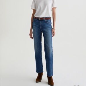 AG Adriano Goldschmied Blue Straight Leg Jeans